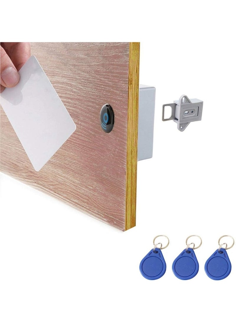 قفل خزانة ذكي 30 مل - قفل إلكتروني غير مرئي مزود بتقنية RFID ومفاتيح، آمن للاستخدام في غرف الساونا والمكتبات والمكاتب والمصانع والخزائن والصناديق الآمنة - Image 1